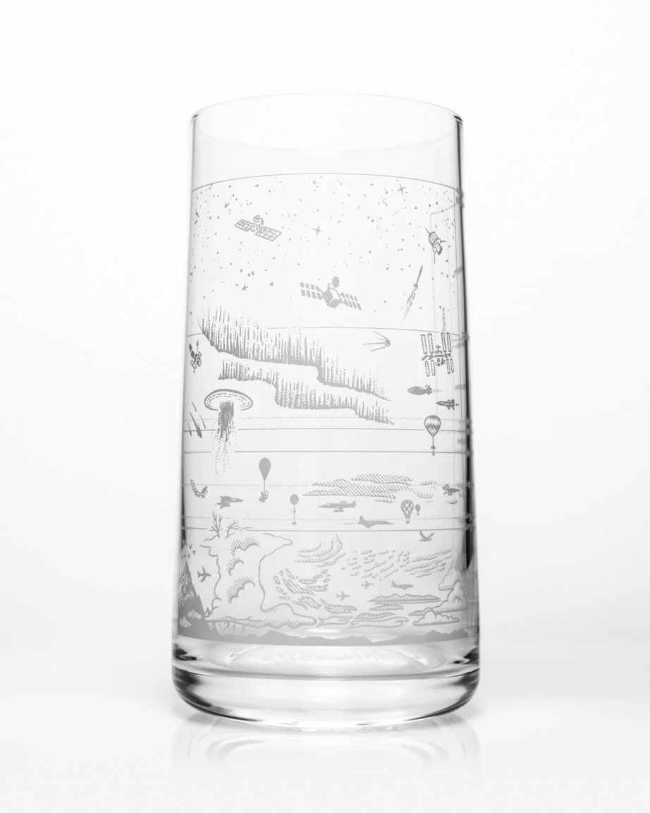 Above the Earth Drinking Glass - Image 3
