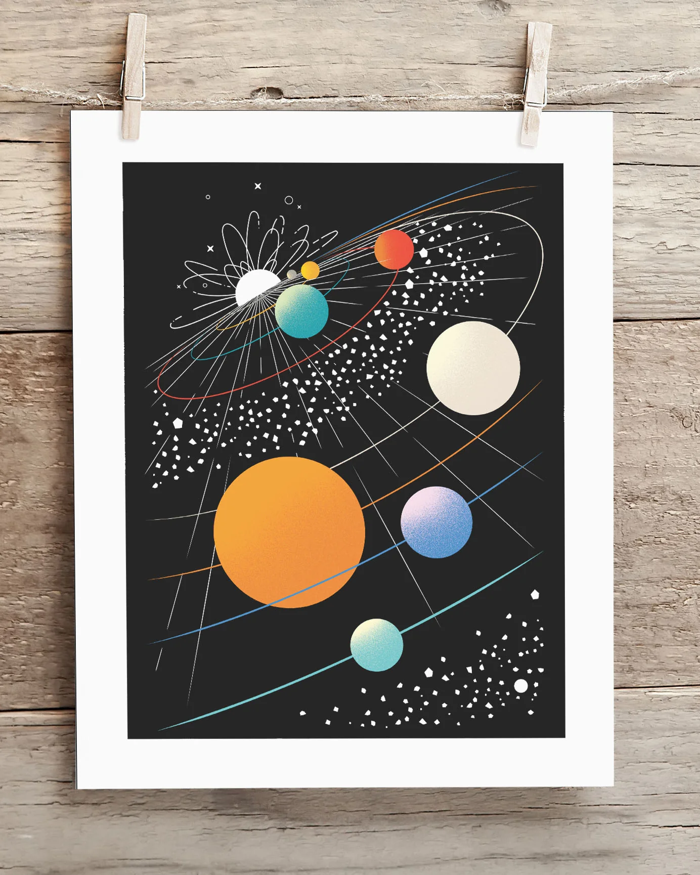 Across the Solar System Museum Print - Image 2