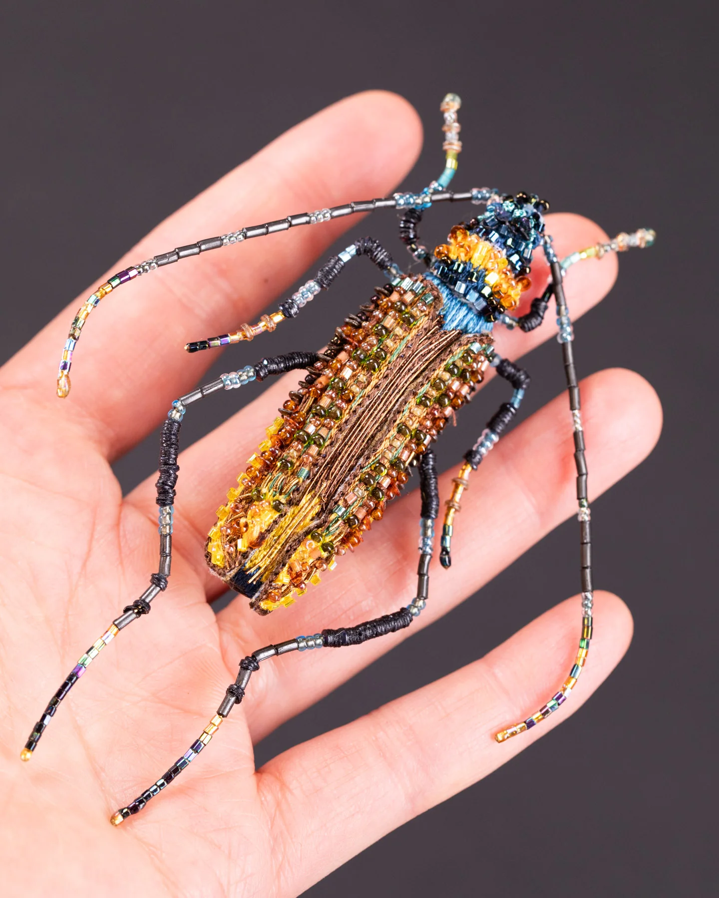 Aphrodisium Beetle Brooch Pin - Trovelore - Image 3