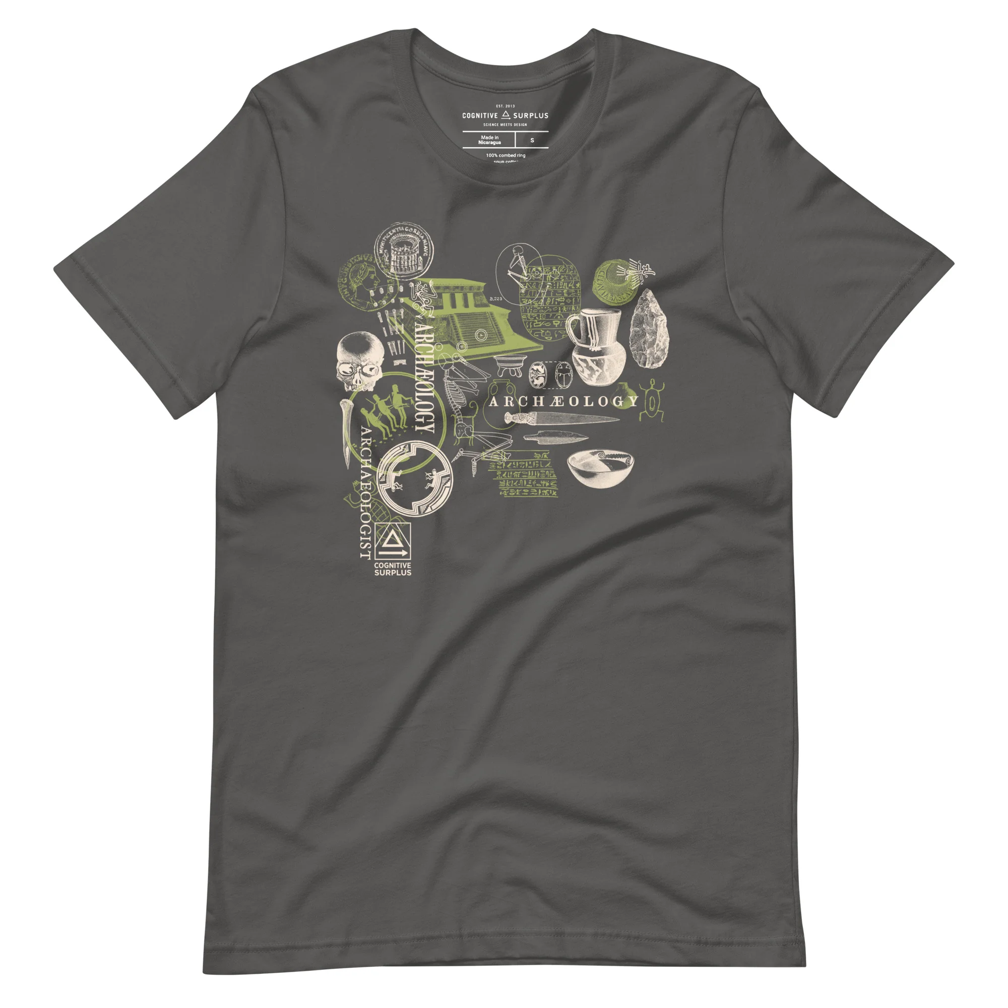 Archaeology Graphic Tee - Green - Image 2