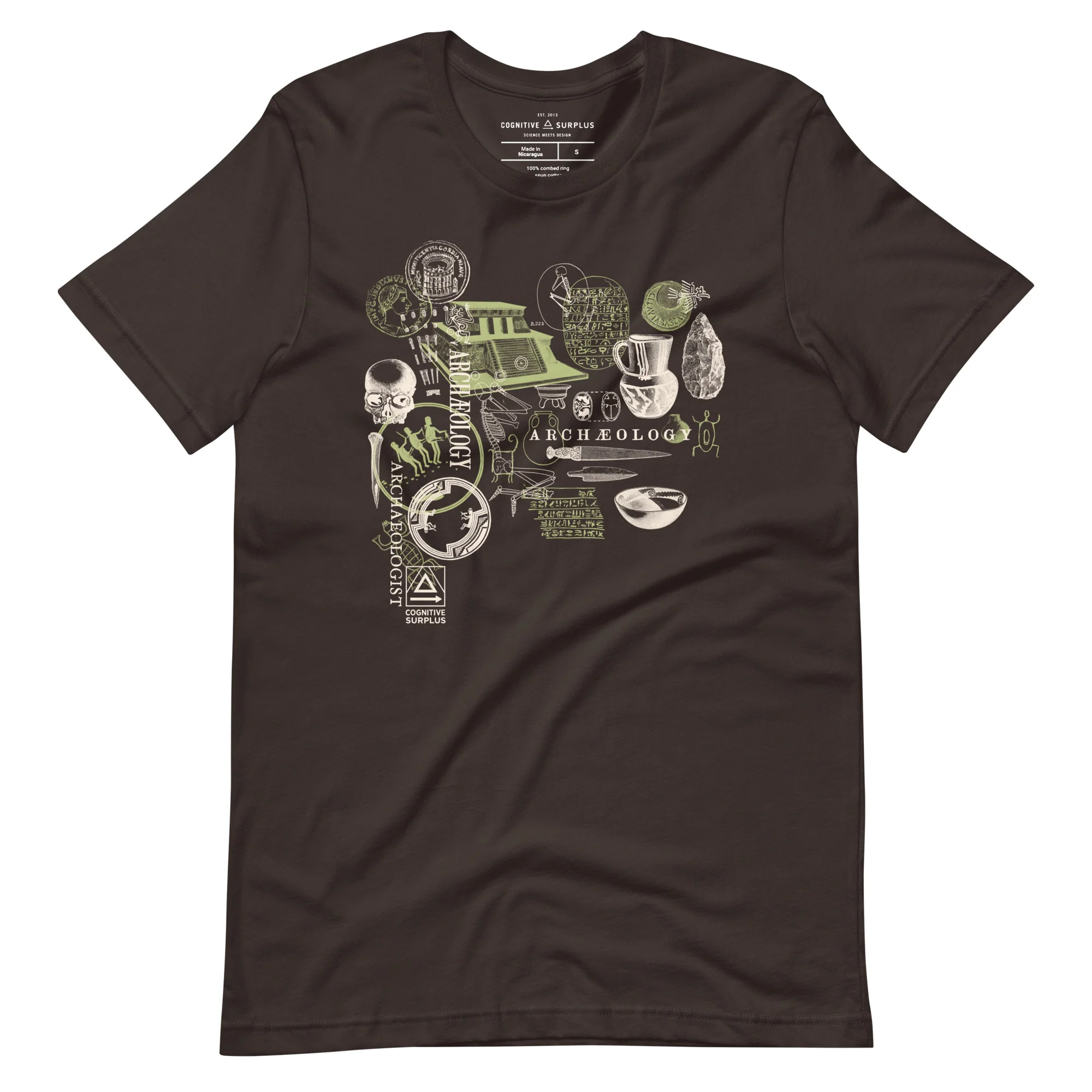 Archaeology Graphic Tee - Green - Image 4