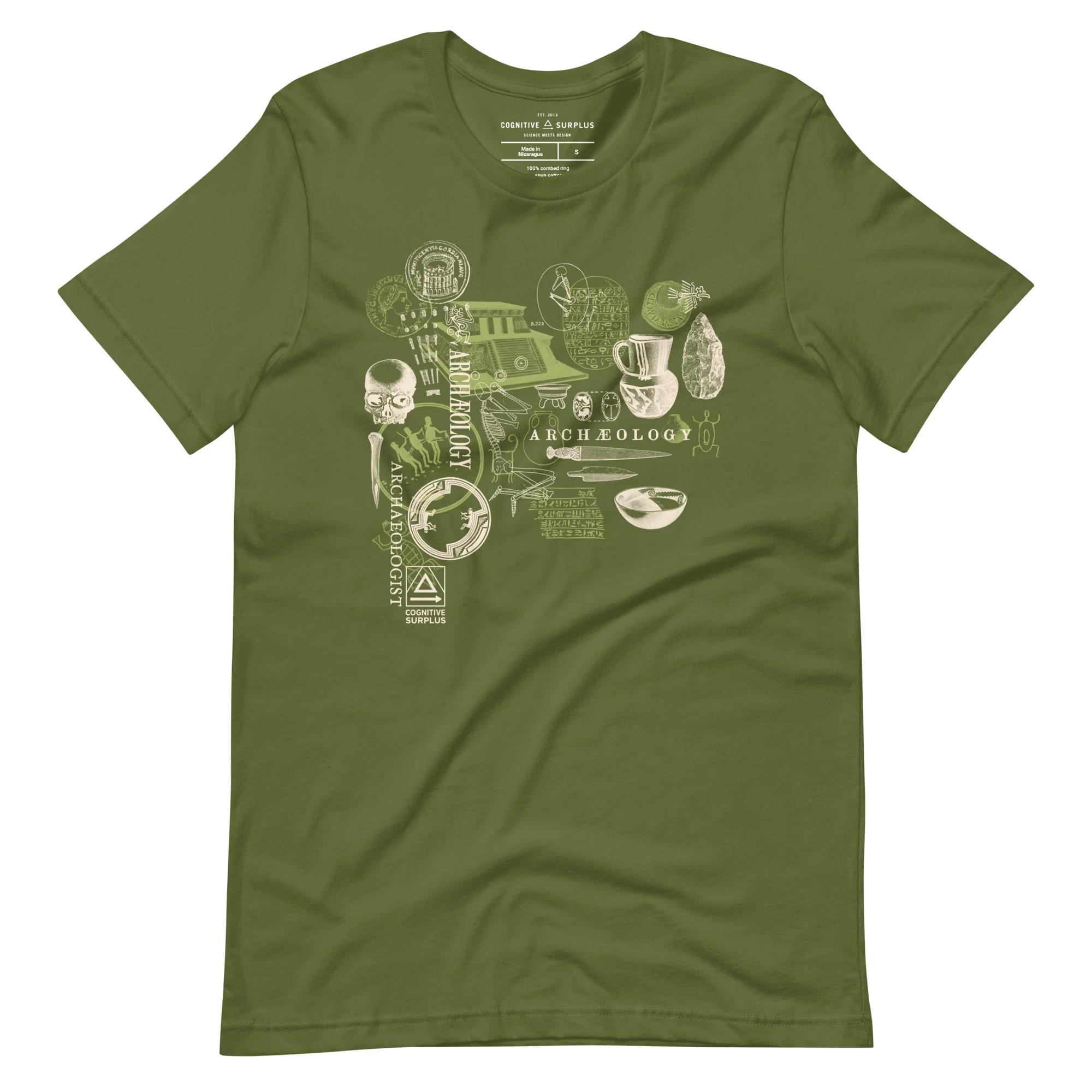 Archaeology Graphic Tee - Green - Image 6