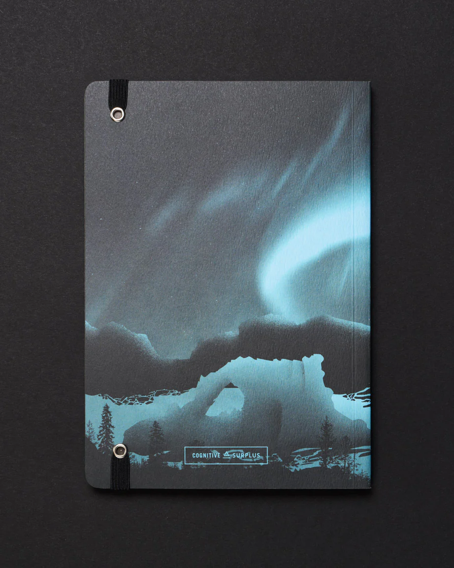 Arctic Ice Dark Analysis A5 Softcover Notebook - Image 2