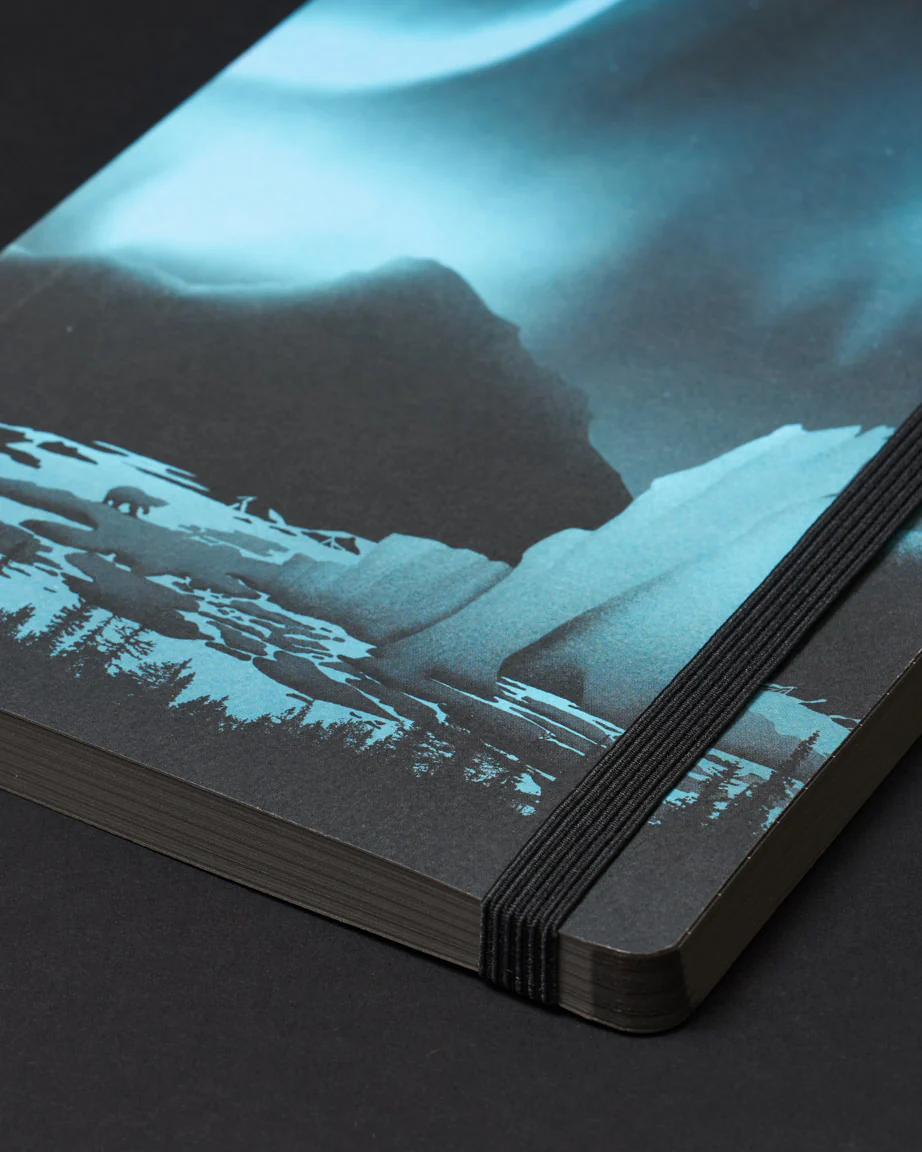 Arctic Ice Dark Analysis A5 Softcover Notebook - Image 4