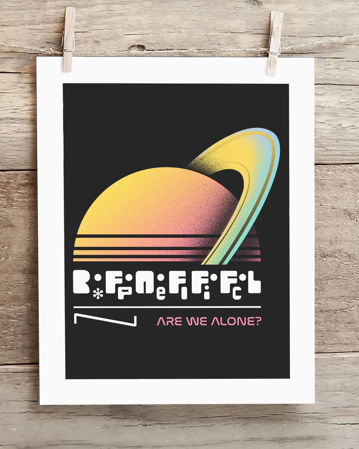Are we alone? Drake Equation Museum Print - Image 2