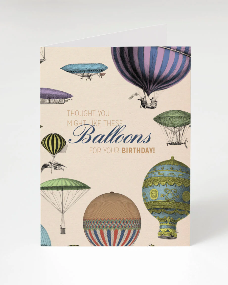 Balloons for Your Birthday Greeting Card