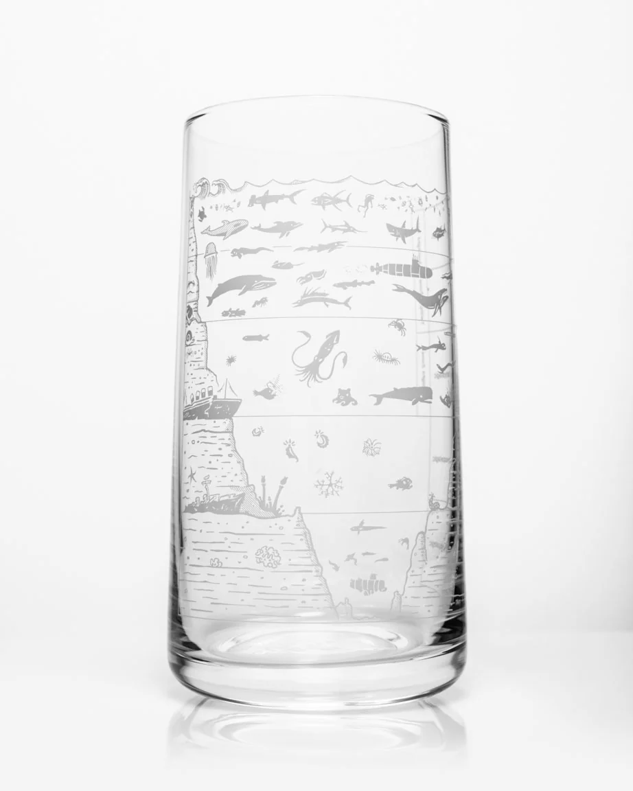 Beneath the Waves Drinking Glass - Image 3
