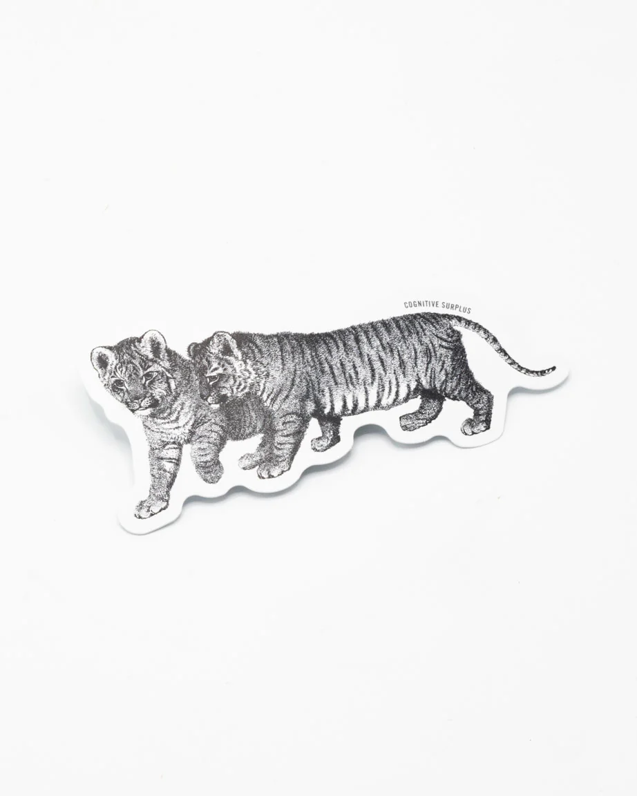 Bengal Tiger Cubs Sticker