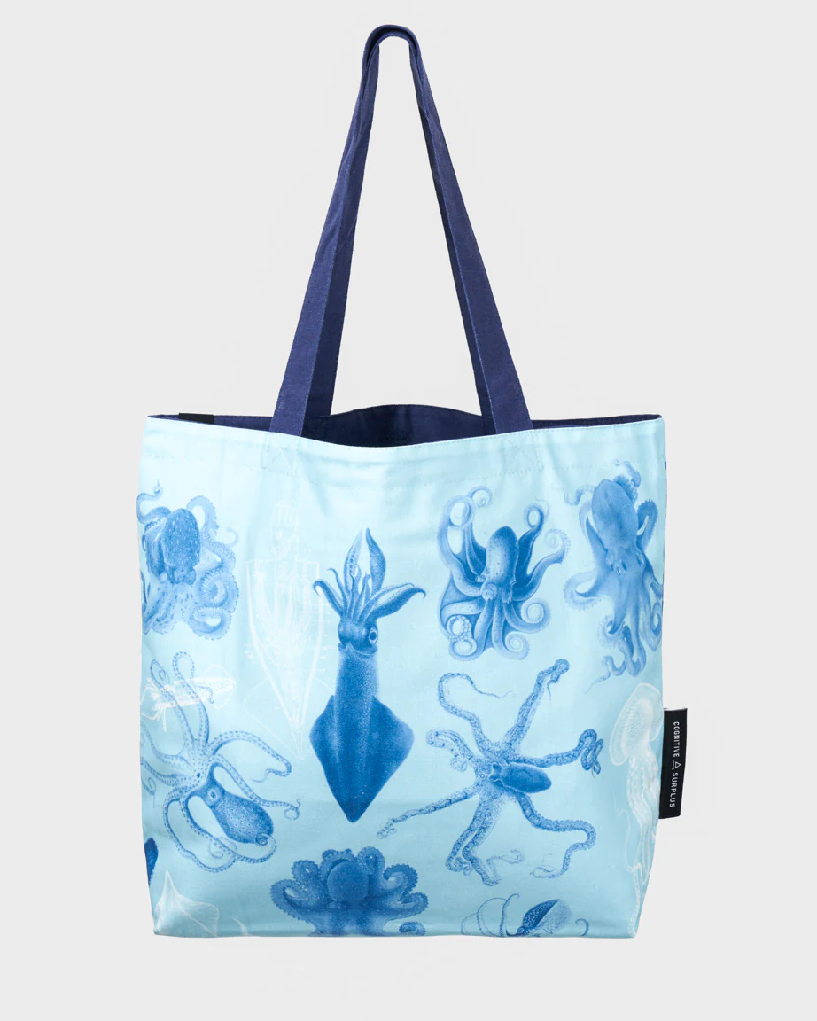 Beware the Kraken Canvas Shoulder Tote - Image 3