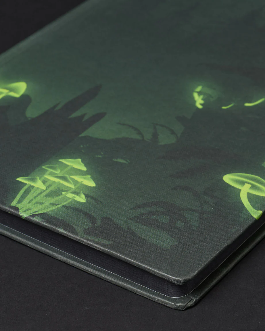 Bioluminescent Mushrooms Dark Matter Notebook - Image 3