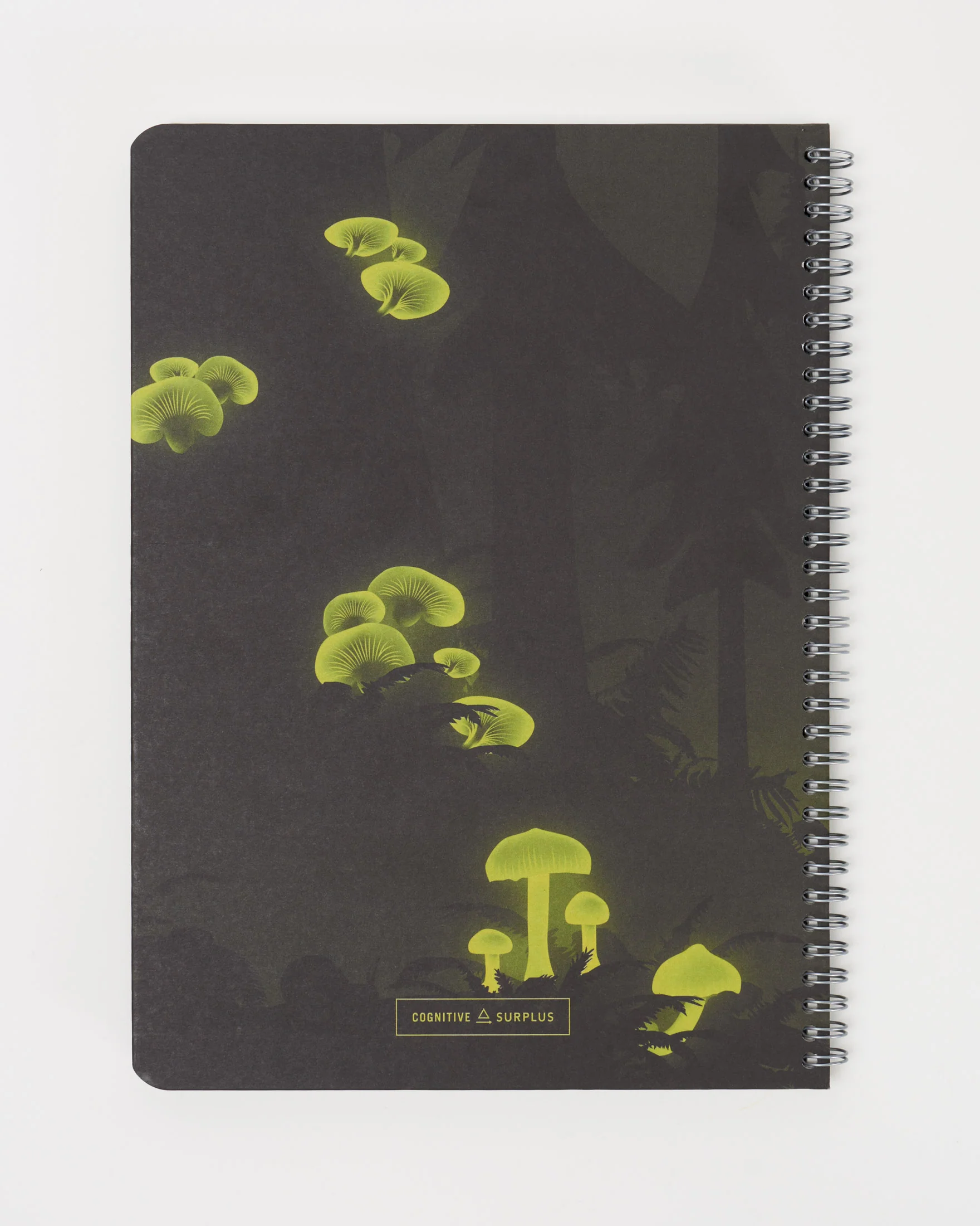 Bioluminescent Mushrooms Spiral Notebook - Image 2