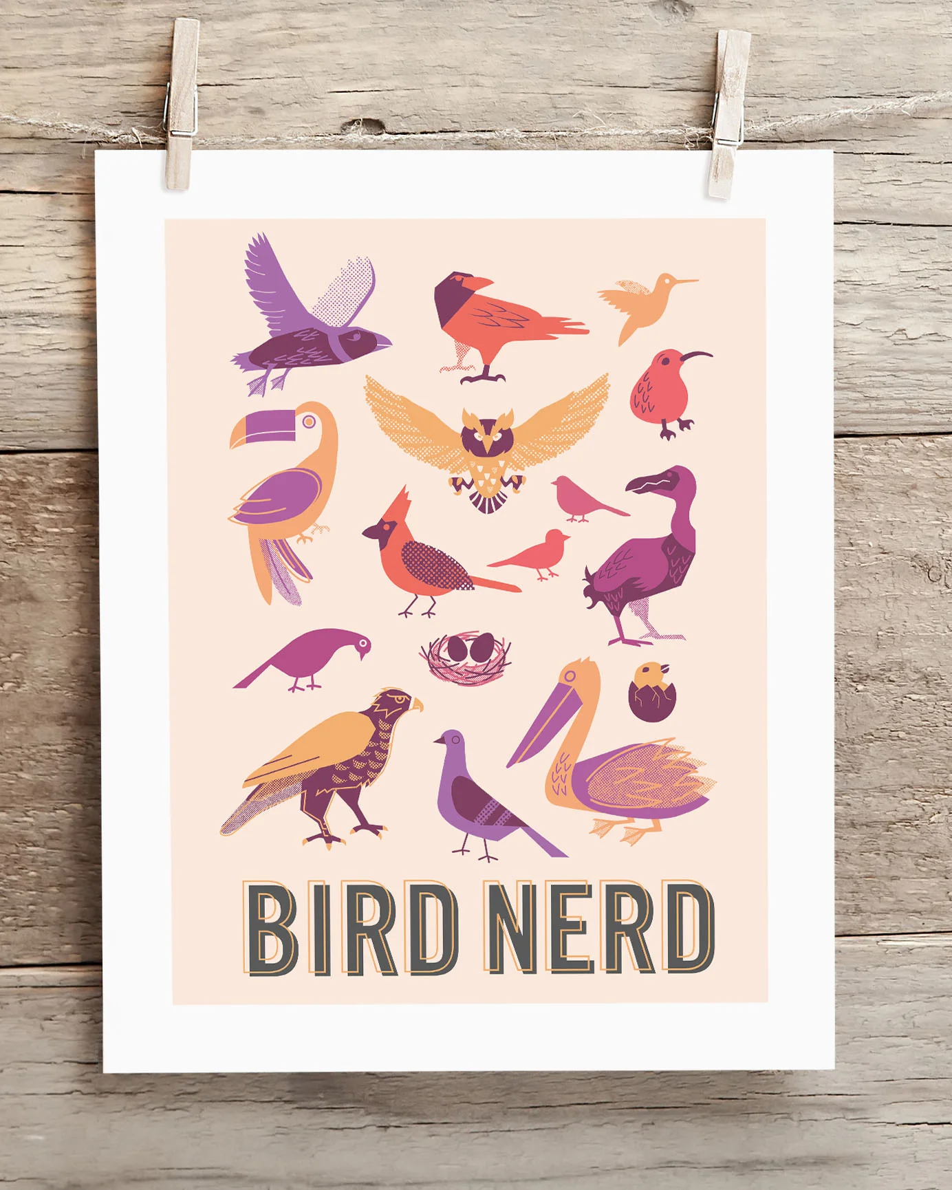 Bird Nerd Museum Print - Image 2