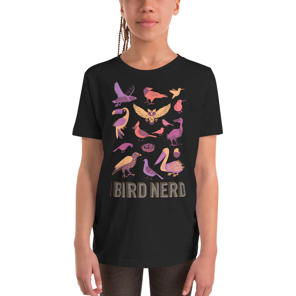 Bird Nerd Youth Graphic Tee - Image 2