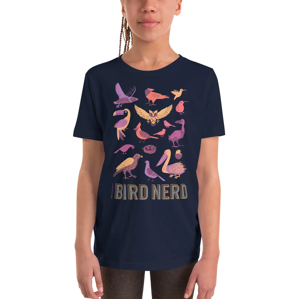 Bird Nerd Youth Graphic Tee - Image 3