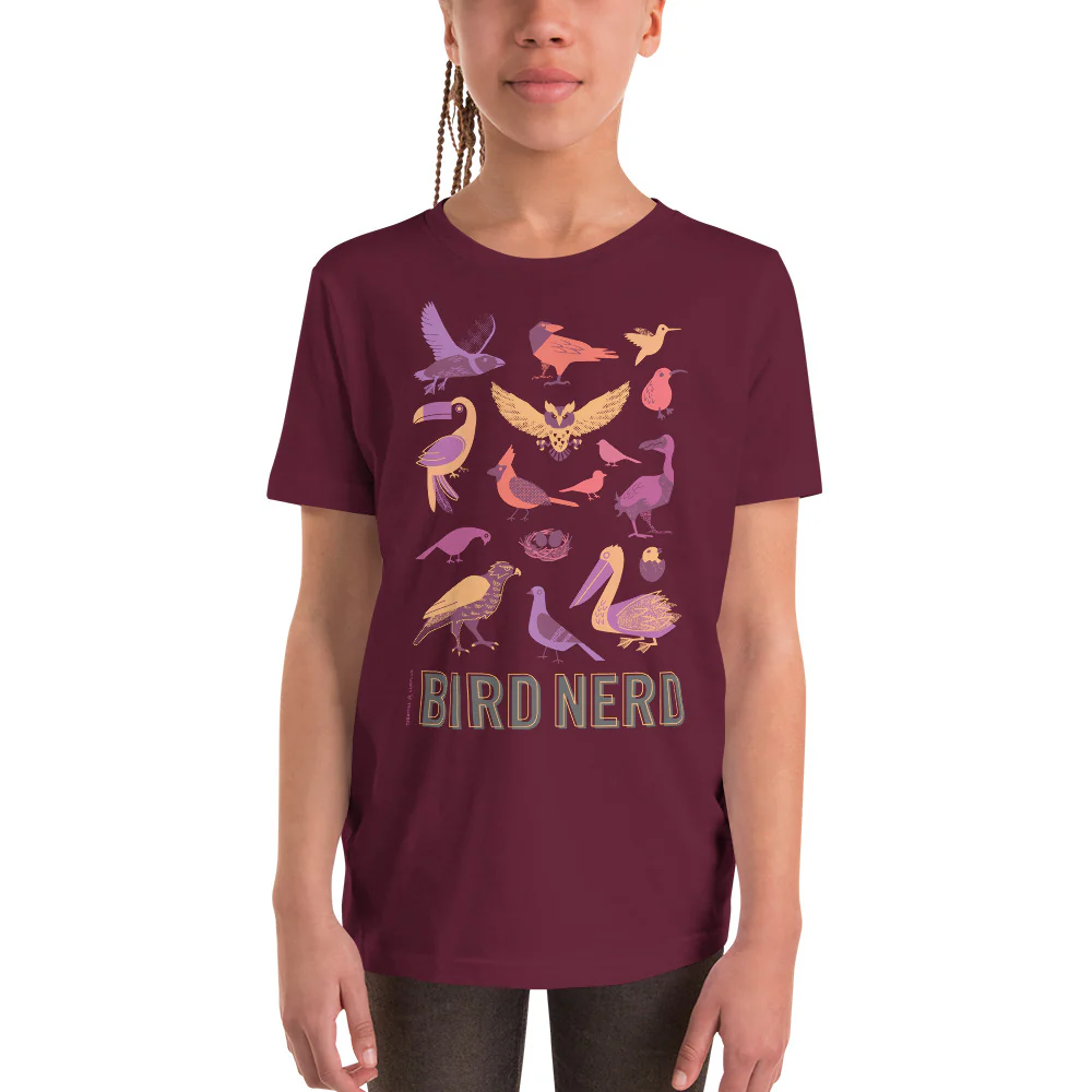 Bird Nerd Youth Graphic Tee - Image 4