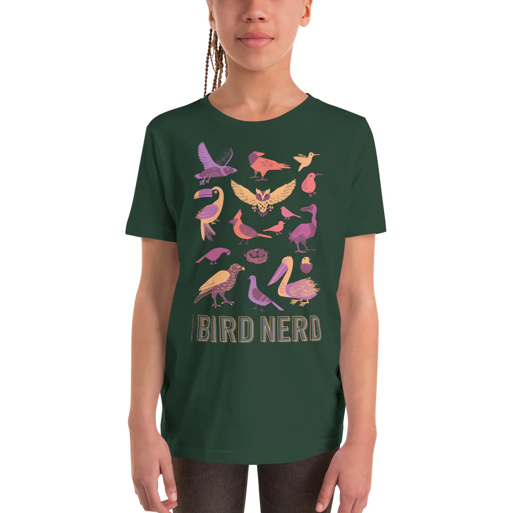Bird Nerd Youth Graphic Tee - Image 5