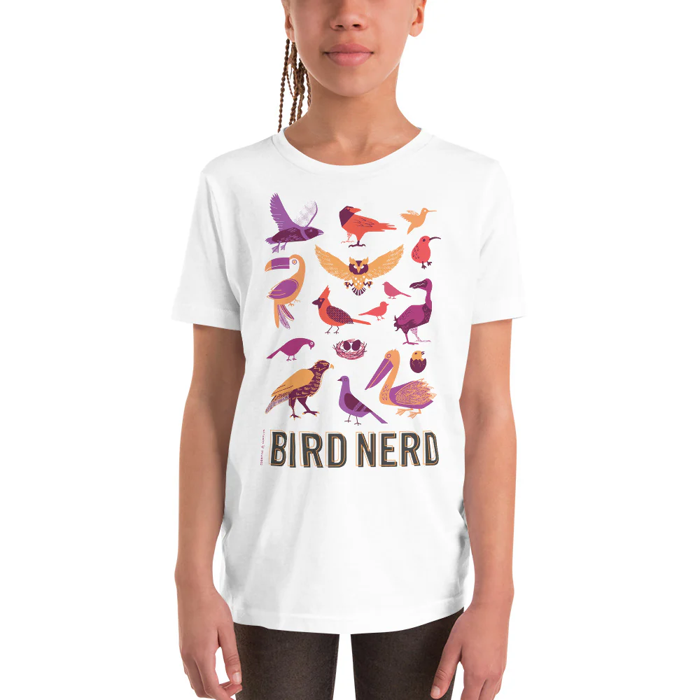 Bird Nerd Youth Graphic Tee - Image 6