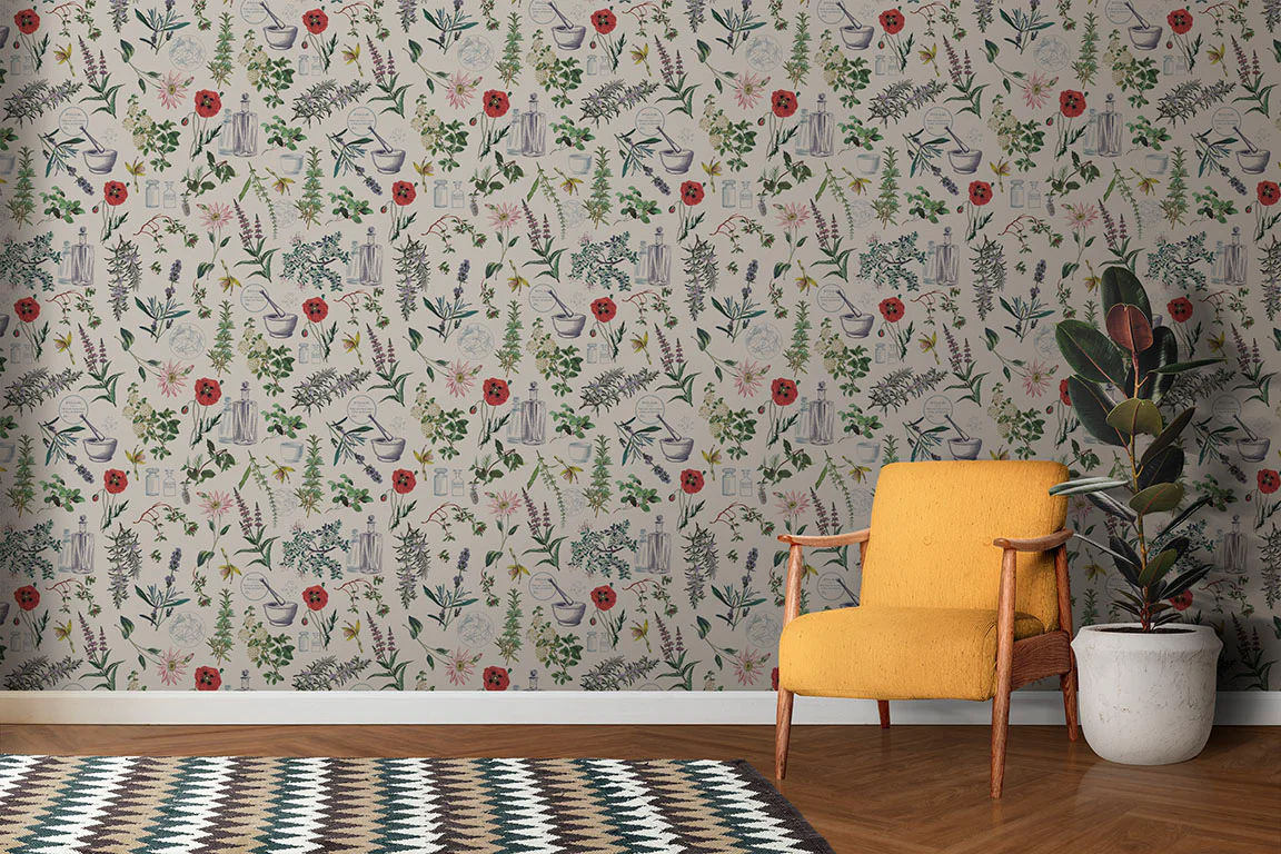Botanical Pharmacy Wallpaper - Image 2