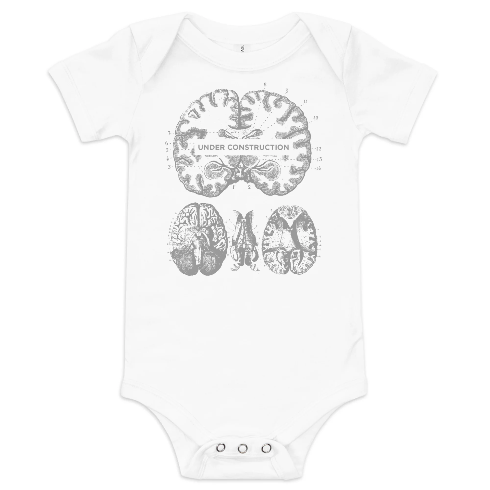 Brain Under Construction Baby Bodysuit - Image 2