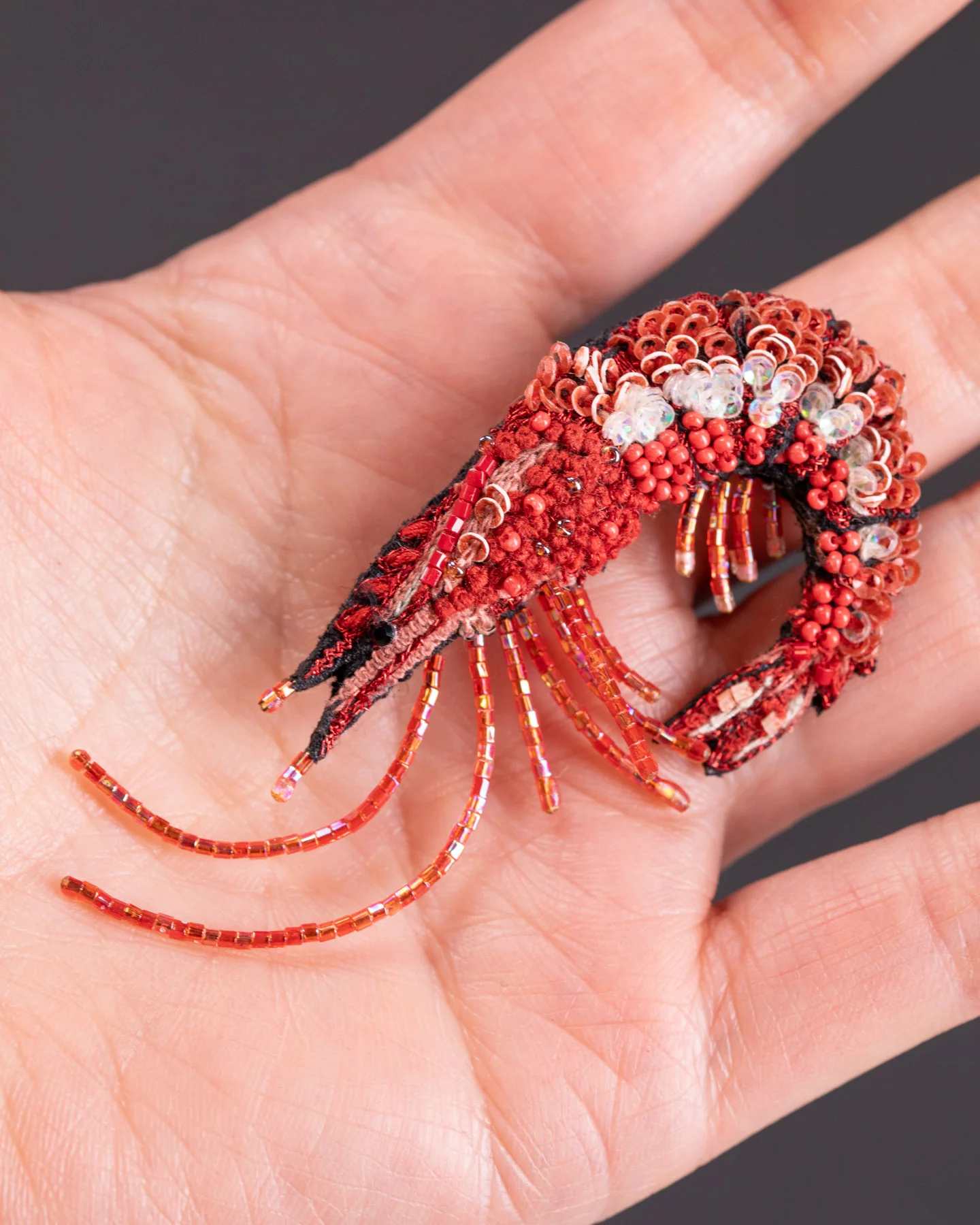 Caridean Shrimp Pin - Trovelore - Image 3