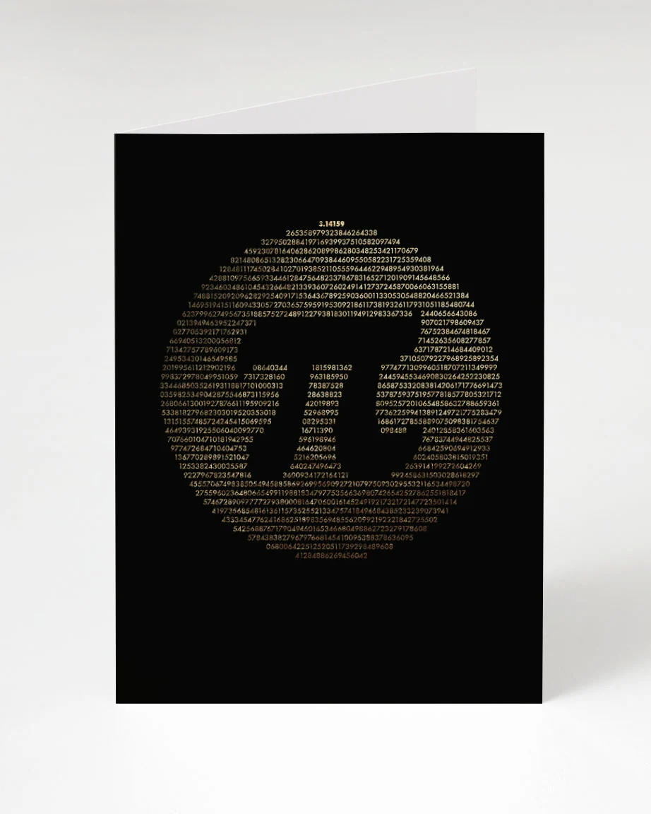 Circle Pi Over Pi Greeting Card