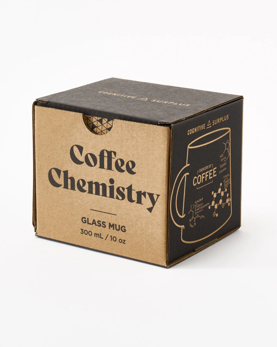 Coffee Chemistry 10 oz Glass Mug - Image 4