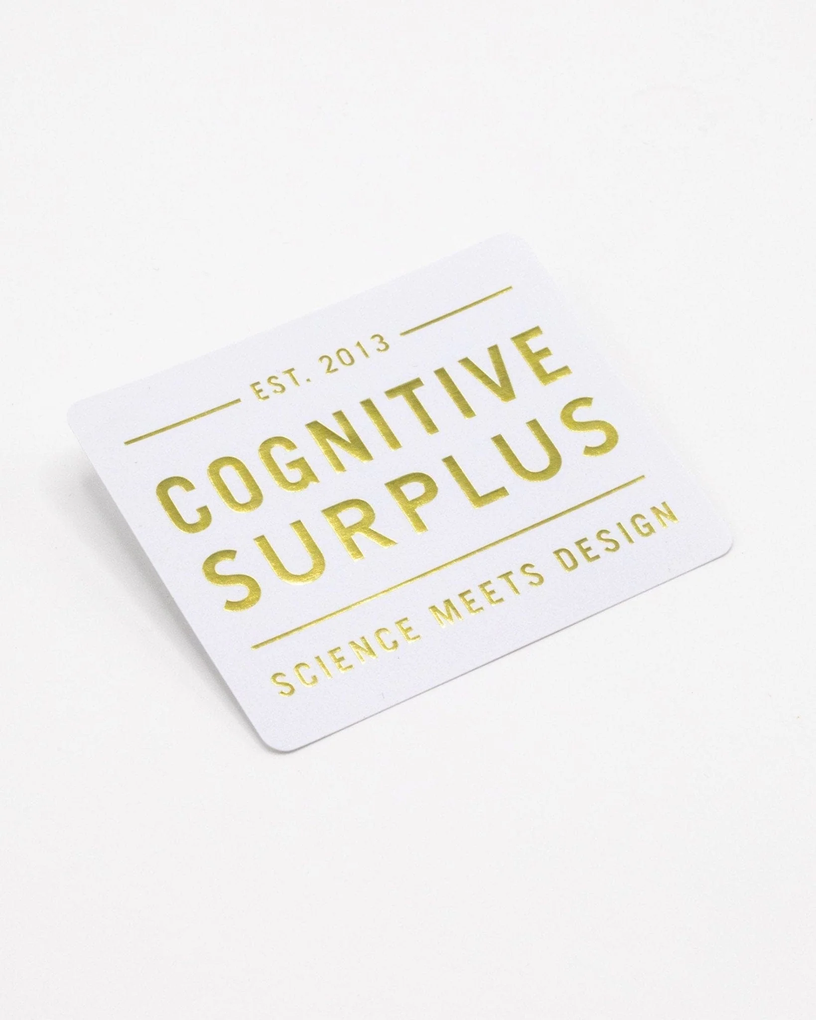 Cognitive Surplus Logo Gold Sticker - Image 2