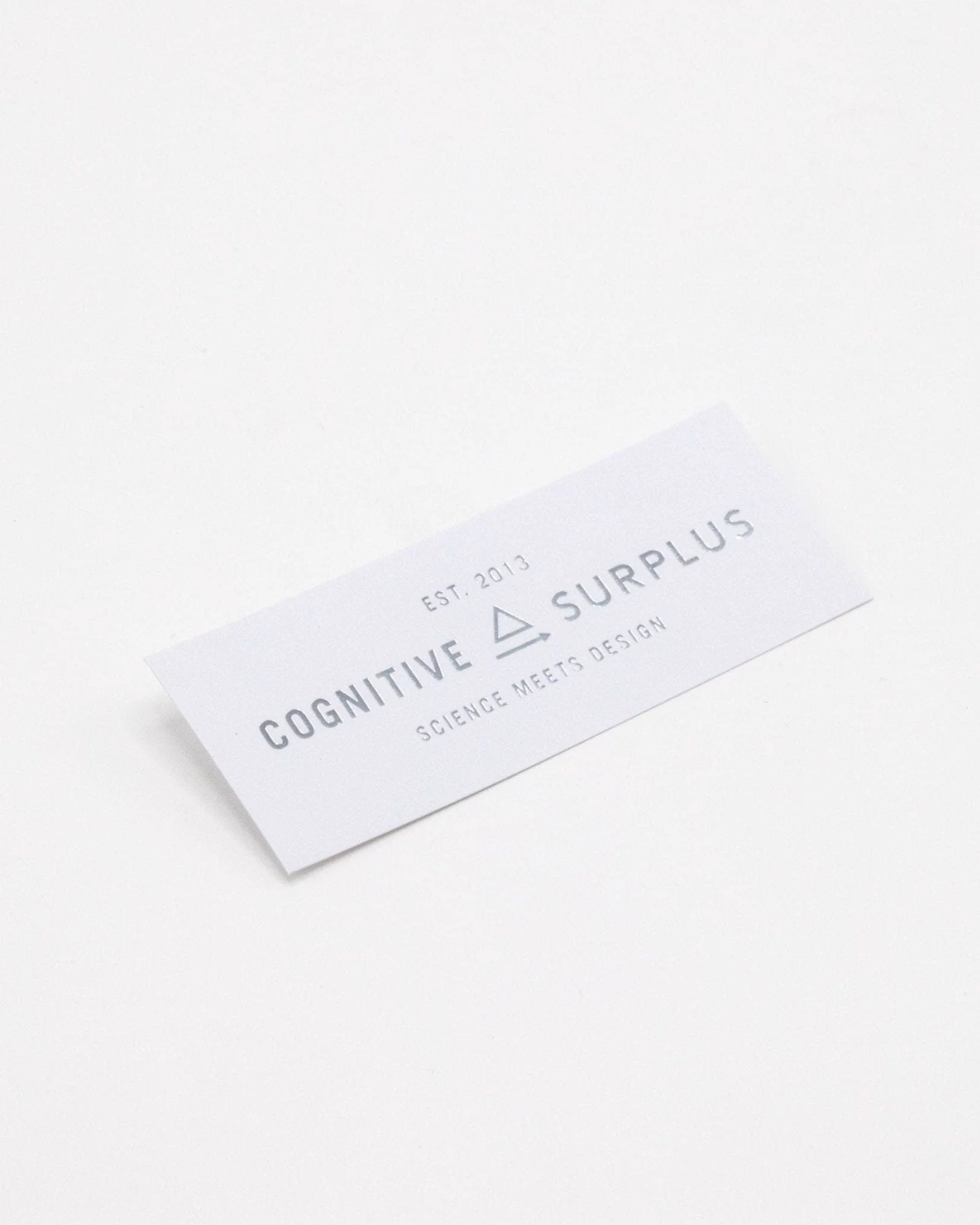Cognitive Surplus Logo Silver Sticker