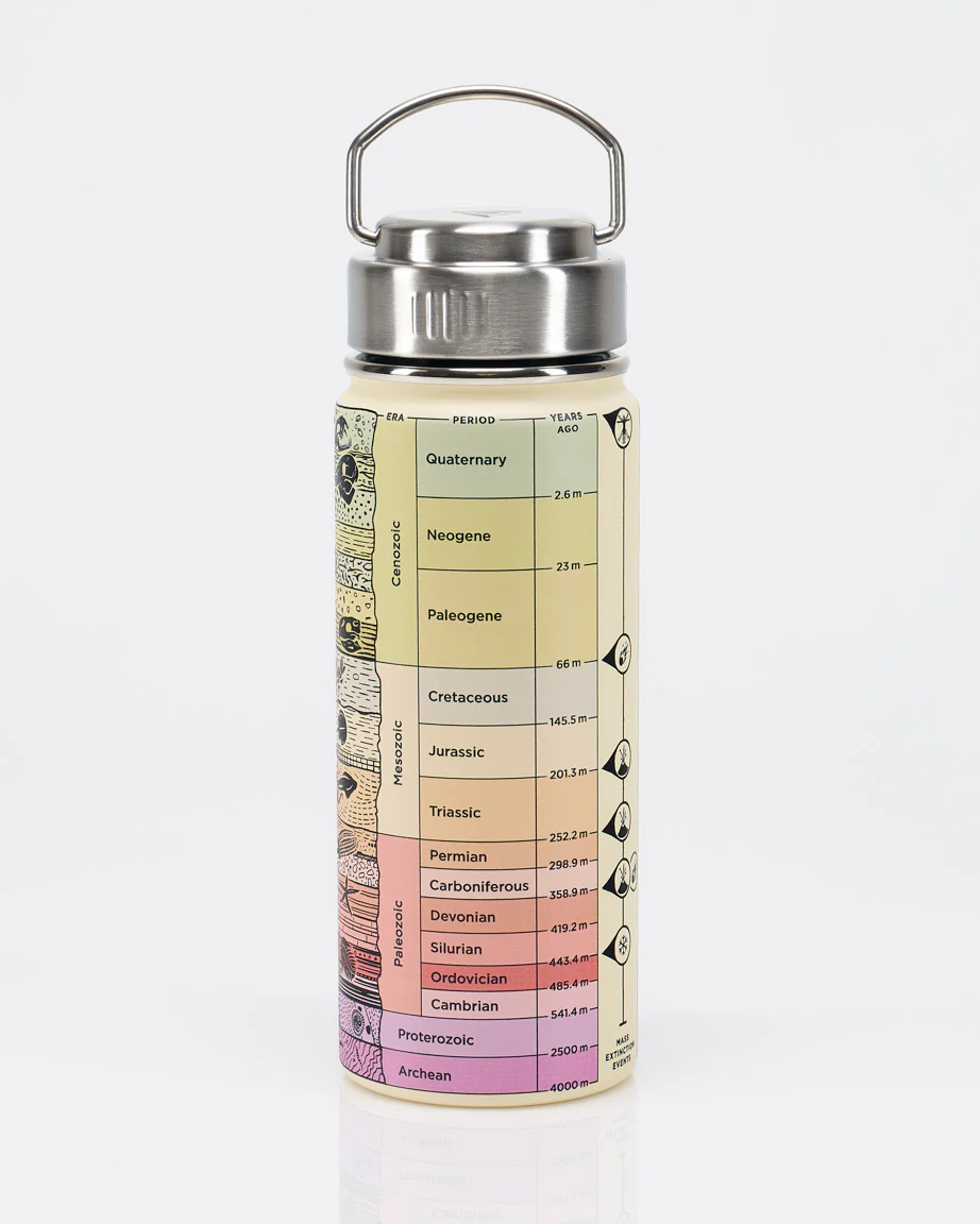 Core Sample 18 oz Steel Bottle - Cream