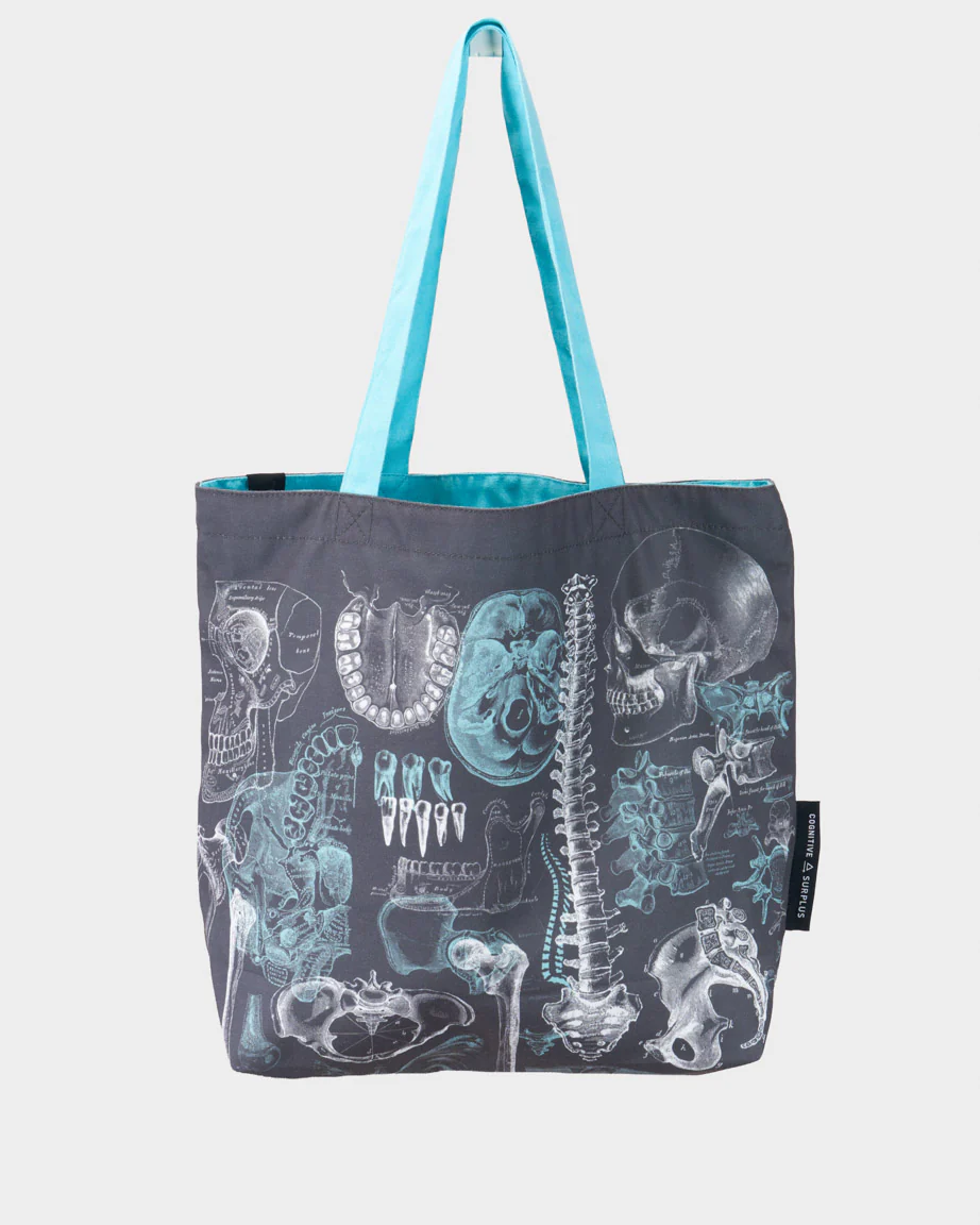 Dark Skeleton Shoulder Tote - Image 2