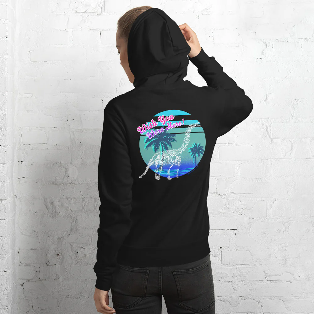 Dinosaur Wish You Were Here Hoodie - Image 5
