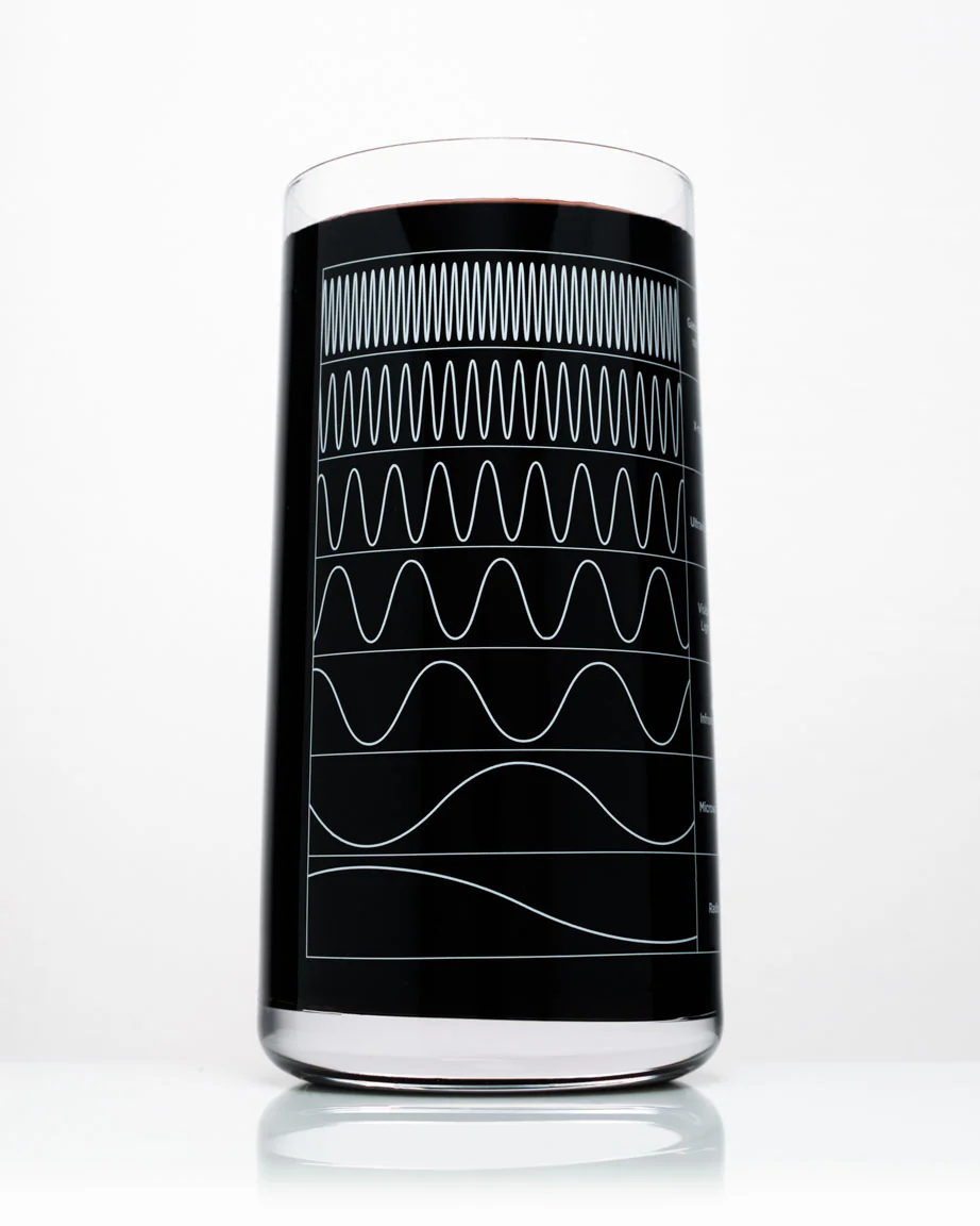 Electromagnetic Spectrum Drinking Glass - Image 2