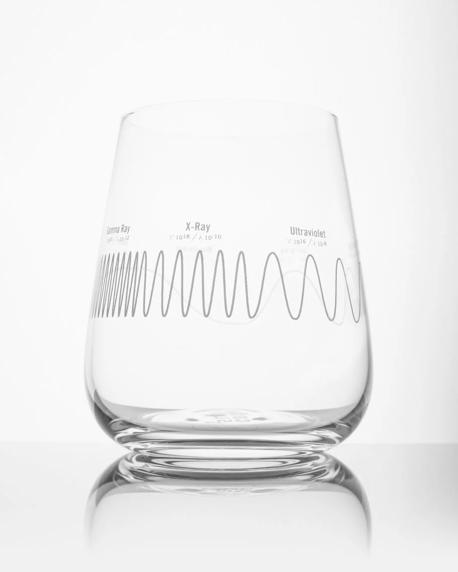 Electromagnetic Spectrum Wine Glass - Image 2