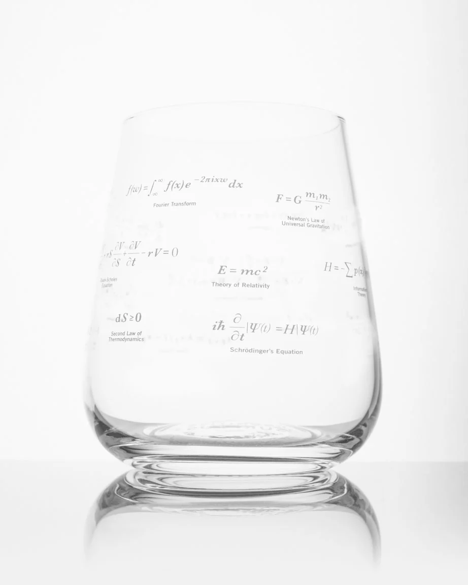 Equations That Changed the World Wine Glass - Image 2