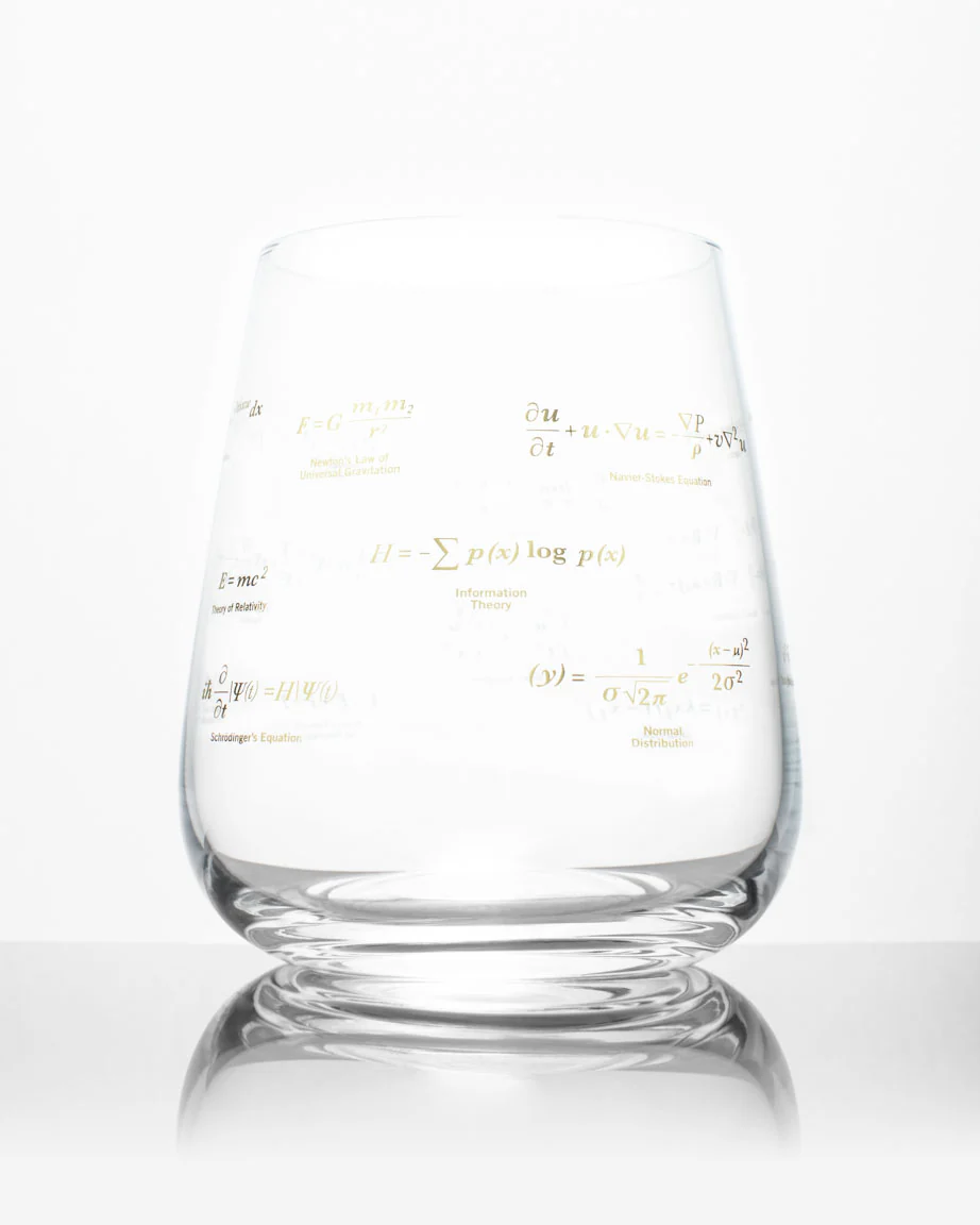 Equations That Changed the World Wine Glass - Image 3