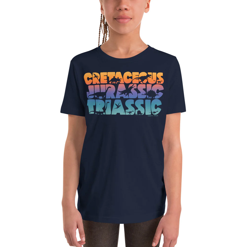 Eras of Dinosaurs Youth Graphic Tee - Image 2
