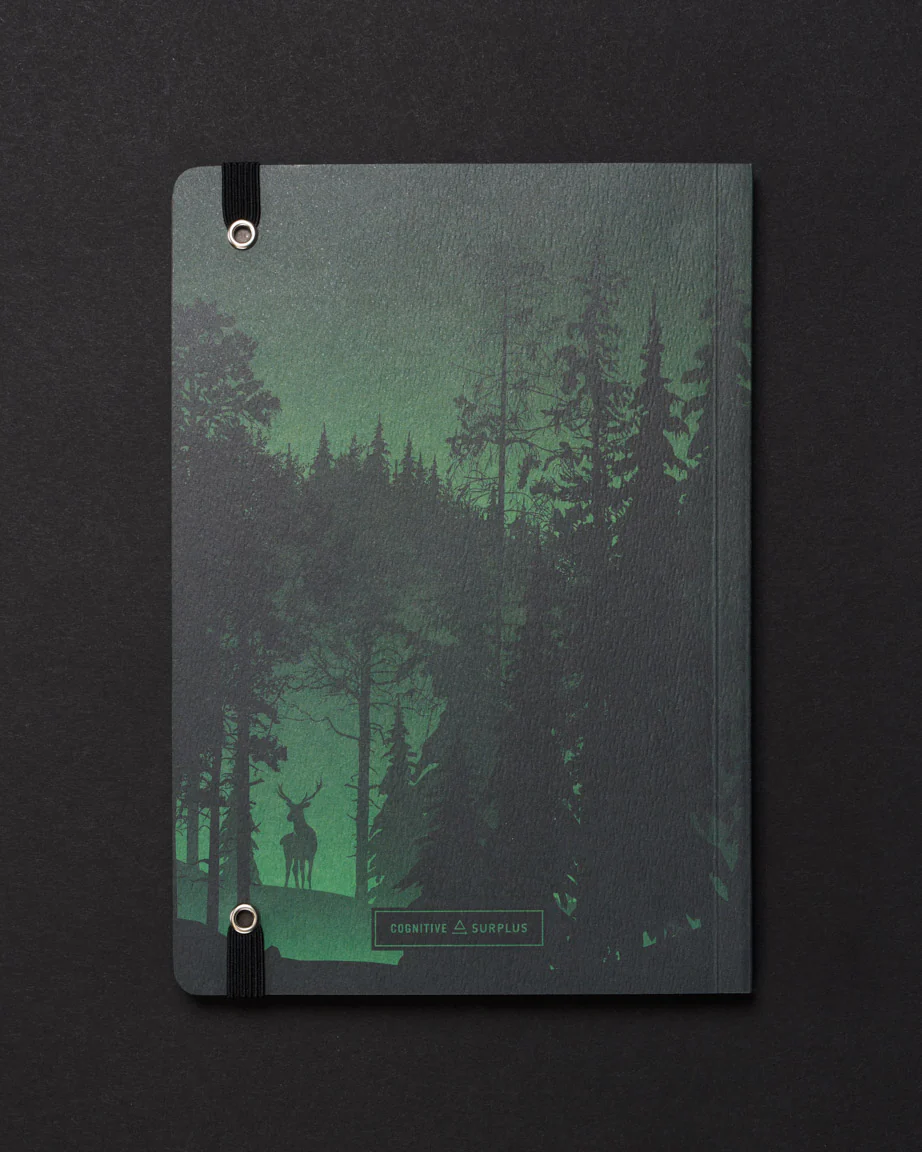 Evergreen Forest Dark Analysis A5 Softcover Notebook - Image 2