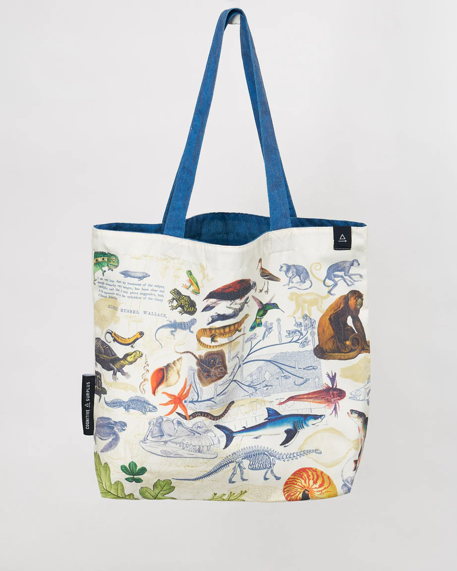 Evolutionary Biology Canvas Shoulder Tote