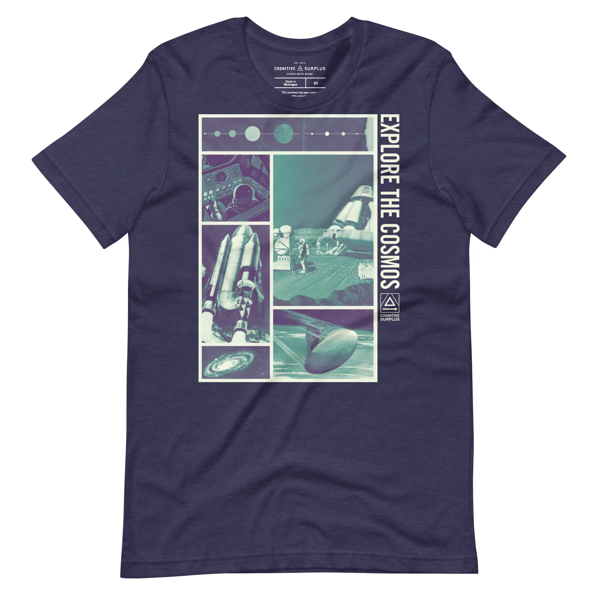 Explore the Cosmos Graphic Tee - Teal - Image 3
