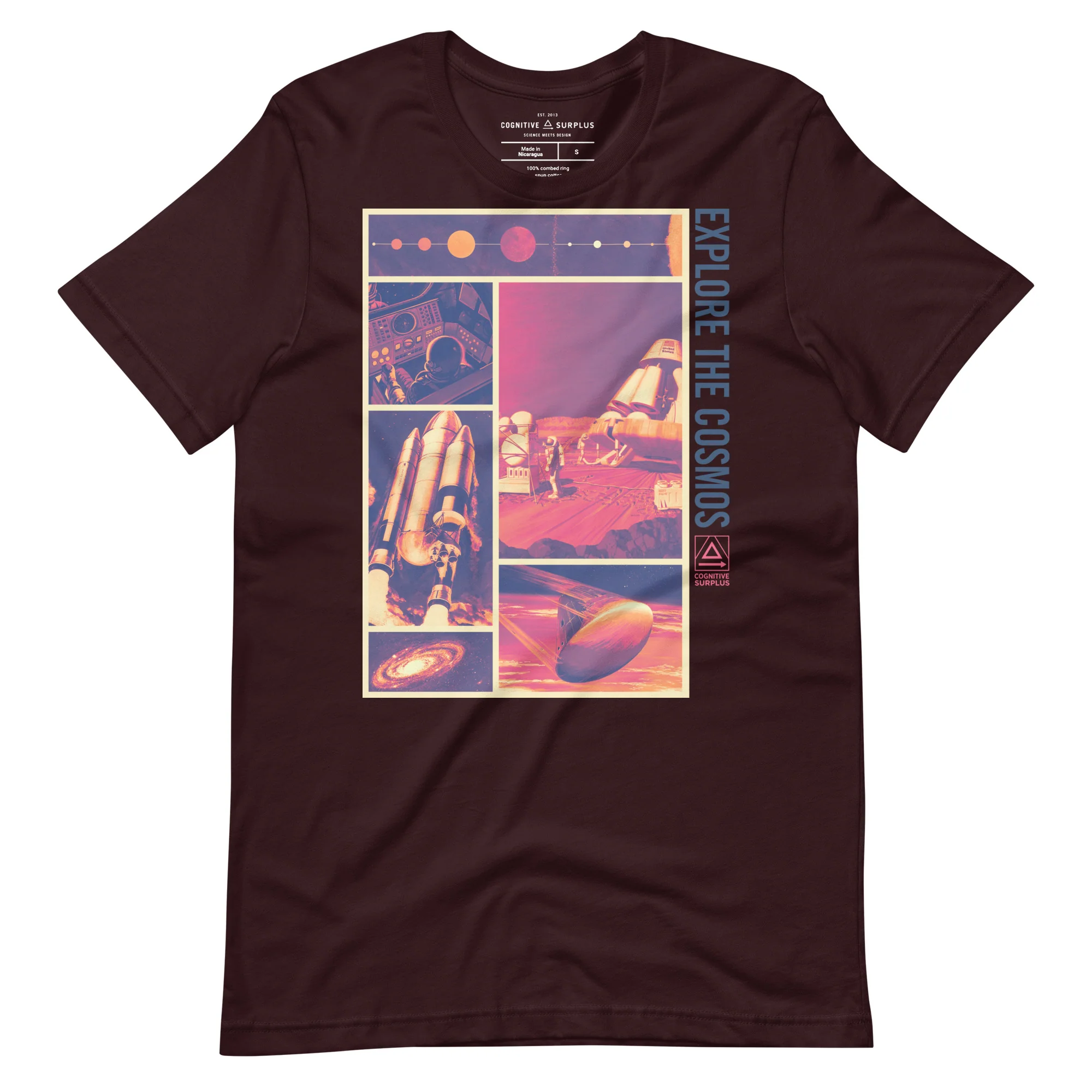 Explore the Cosmos Graphic Tee - Magenta