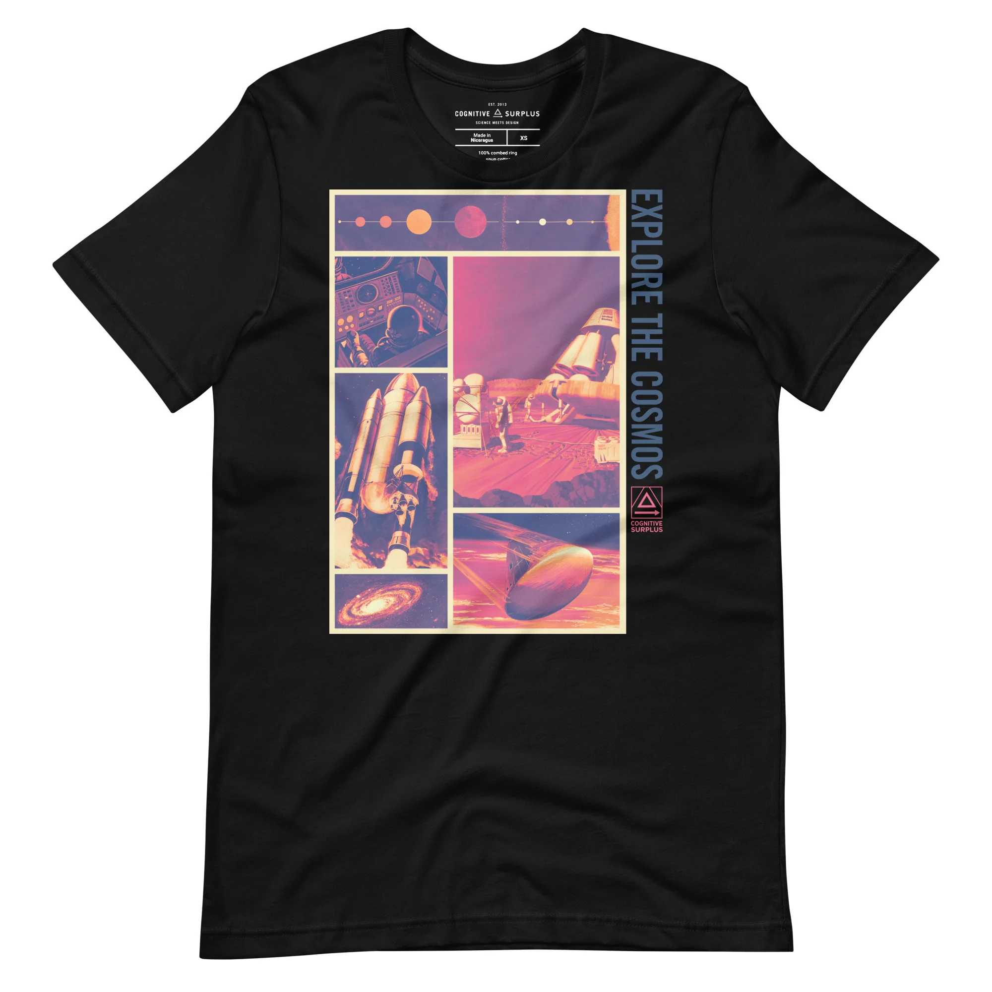 Explore the Cosmos Graphic Tee - Magenta - Image 2