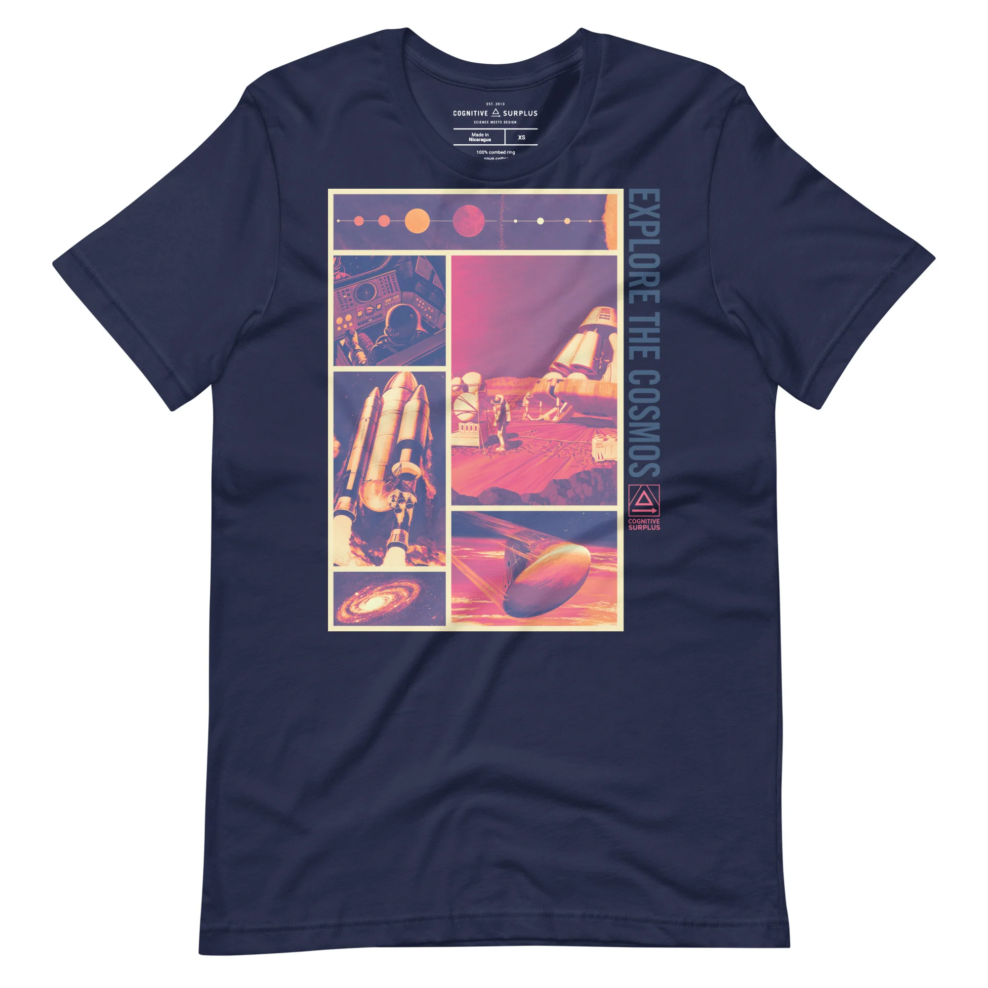 Explore the Cosmos Graphic Tee - Magenta - Image 3