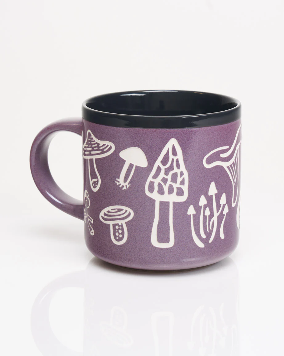 Fabulous Fungi Hand Carved 15 oz Ceramic Mug - Image 2