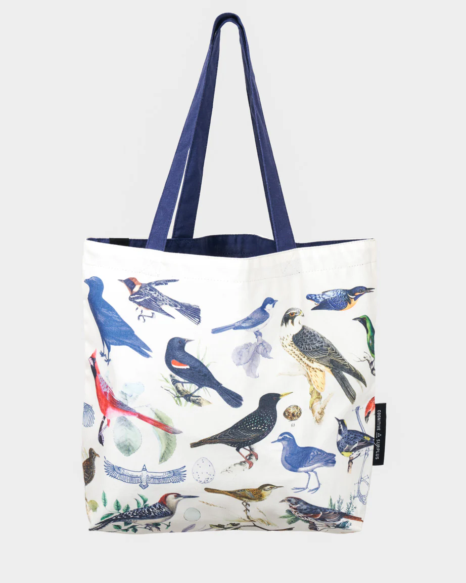 Feathered Friends: Ornithology Canvas Shoulder Tote - Image 3