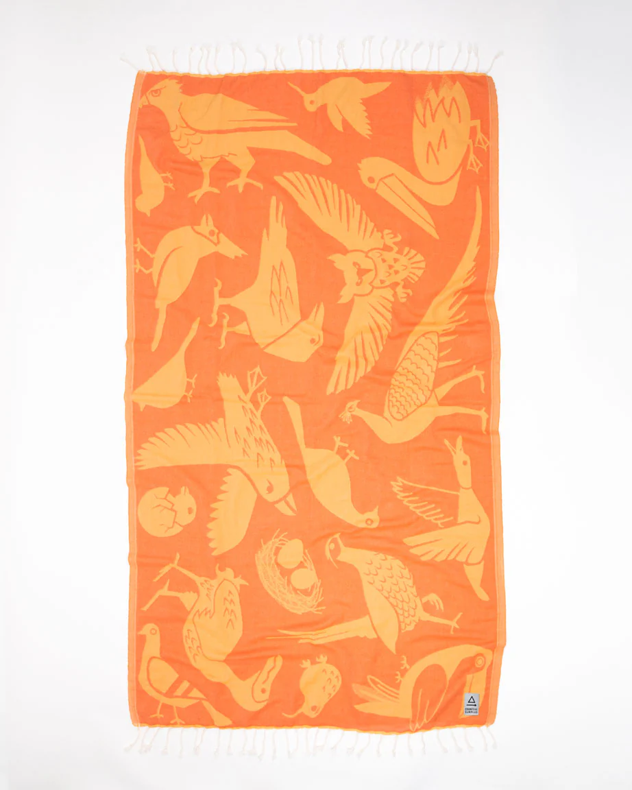 Feathered Friends: Ornithology Turkish Towel - Image 2