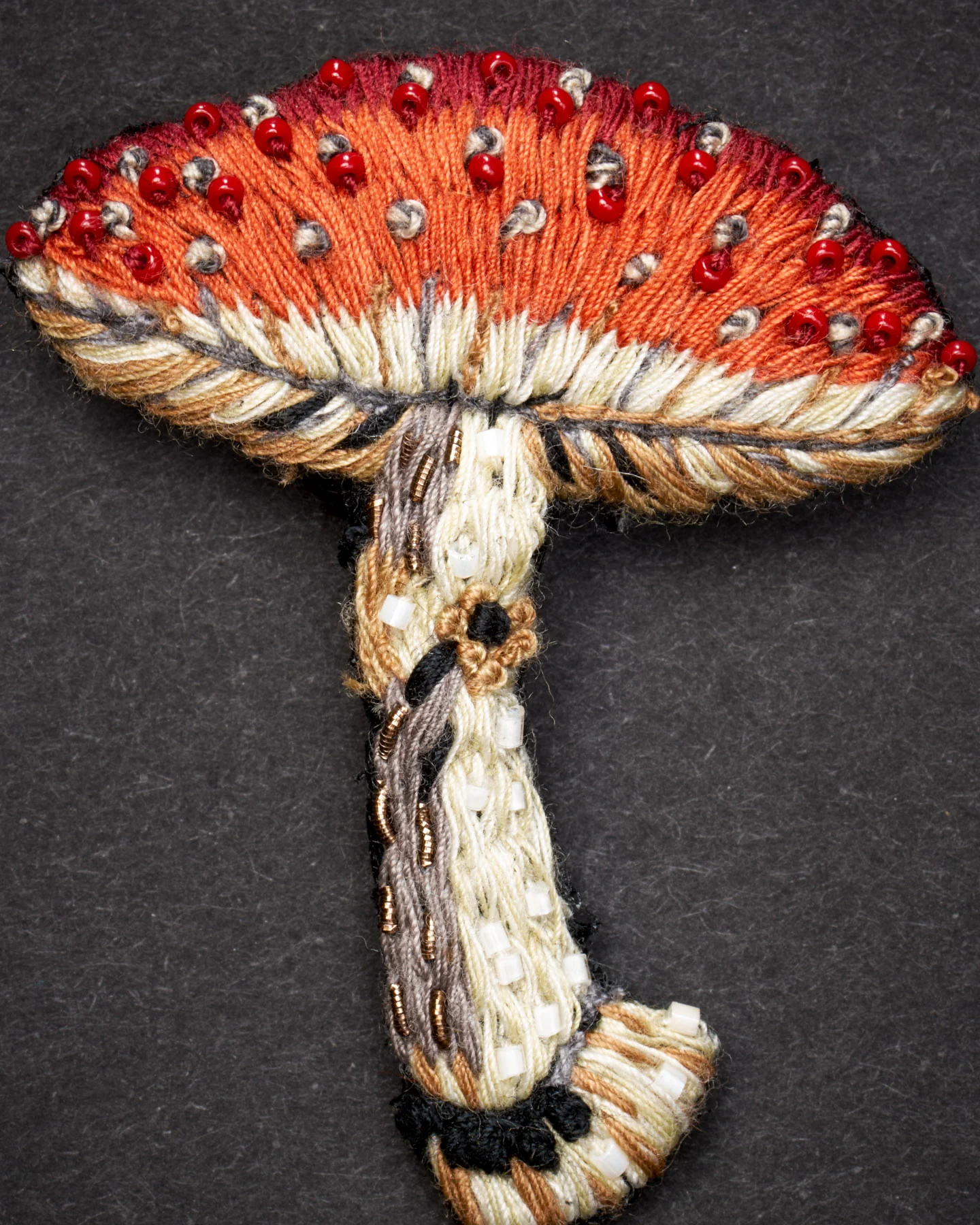 Fly Amanita Mushroom Brooch Pin - Trovelore - Image 2
