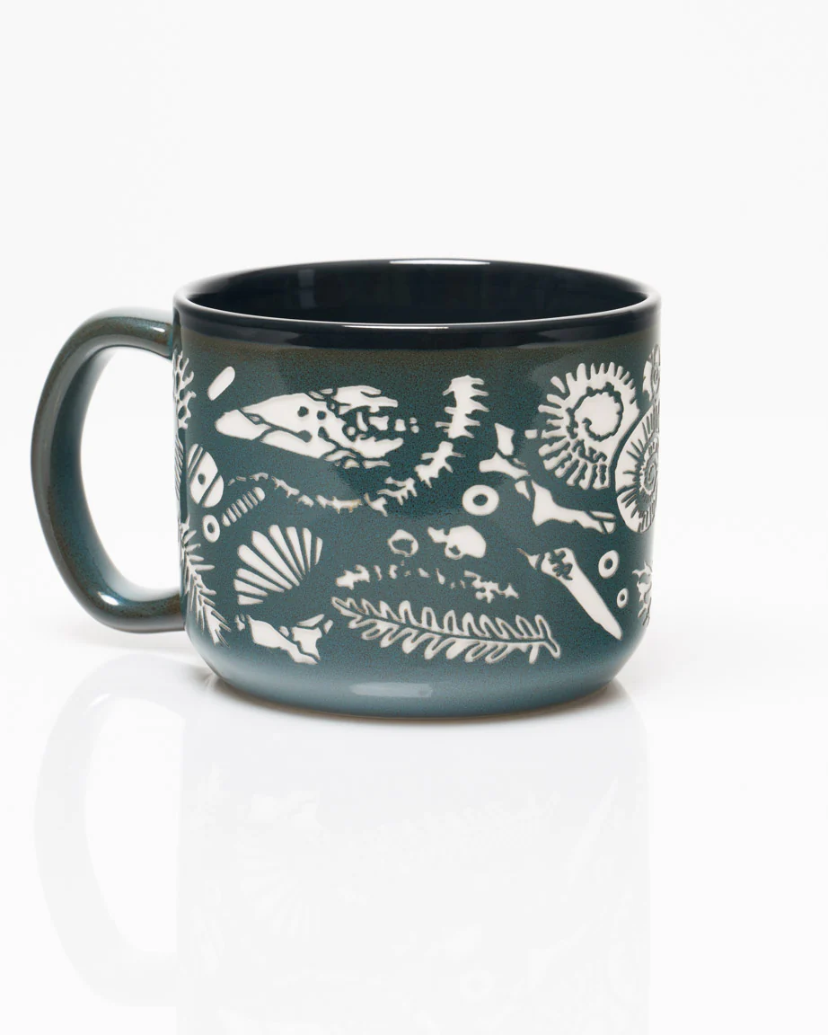 Fossils Hand Carved 15 oz Ceramic Mug - Image 2