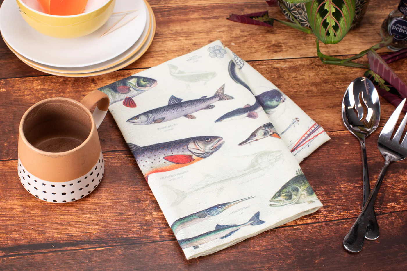 Freshwater Fish Tea Towel - Image 2
