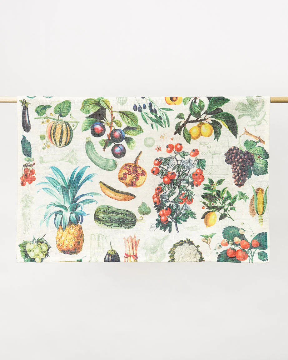 Fruit & Vegetables Tea Towel - Image 3