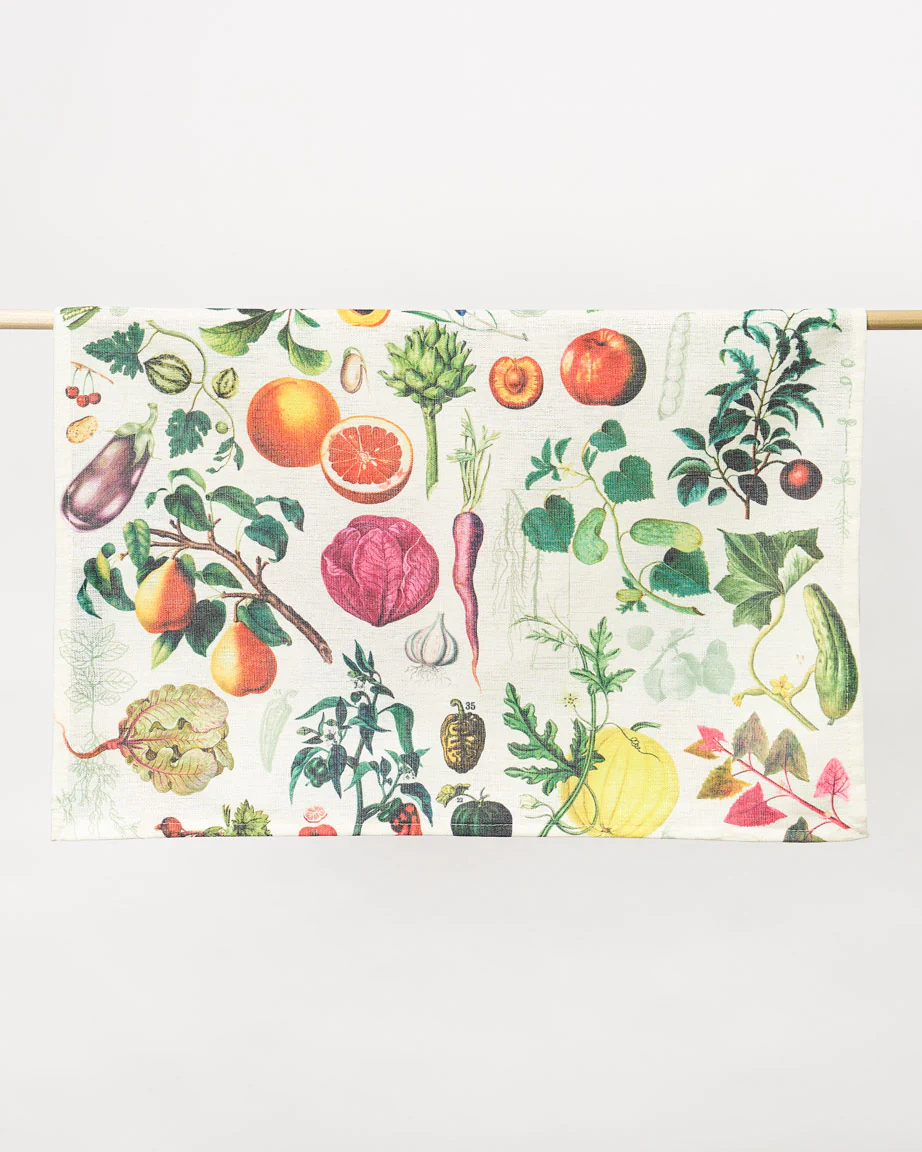 Fruit & Vegetables Tea Towel - Image 4